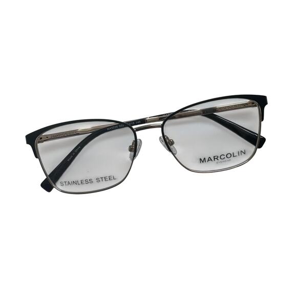 NEW Marcolin 5029 Steel black and gold Frame